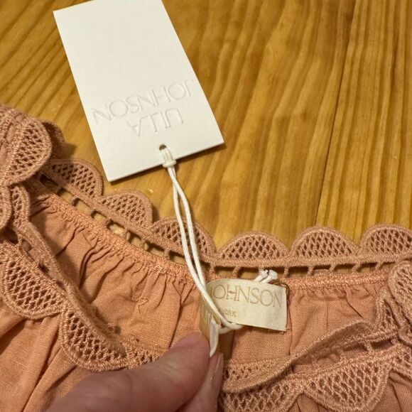 NWT Ulla Johnson June Top Azalea Tank Embroidered Lace Linen Cotton Relaxed Sz 8 - Picture 6 of 14